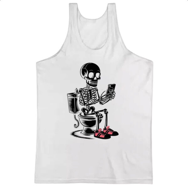 Camiseta Regata Esqueleto na Sala de Forca
