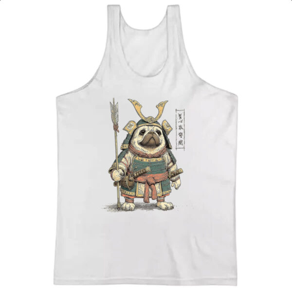 Camiseta Regata Pug Samurai