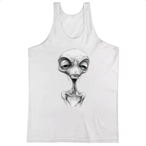 Camiseta Regata Alien Grafite Arte