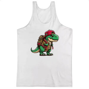 Camiseta Regata T-Rex aventureiro