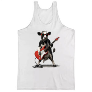 Camiseta Regata Vaca Guitarrista