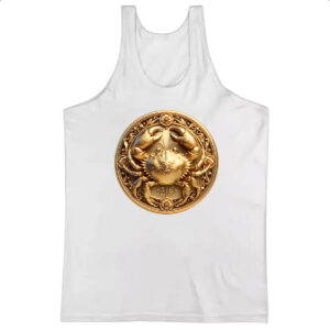 Camiseta Regata Signo de Cancer moeda de ouro