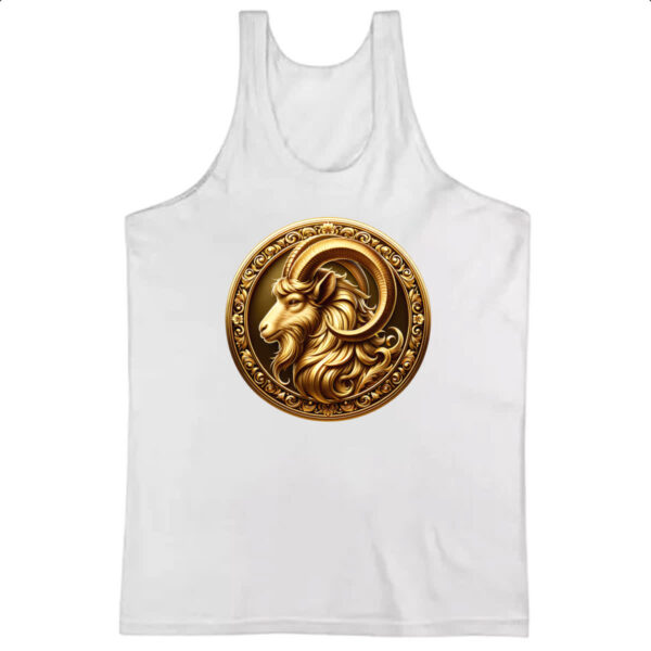 Camiseta Regata Signo de Capricornio moeda de ouro