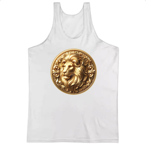 Camiseta Regata Signo de Leao moeda de ouro