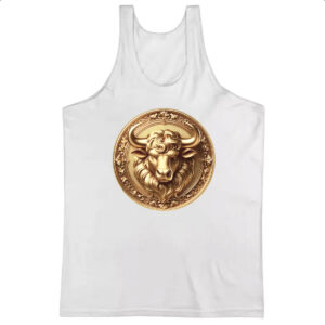 Camiseta Regata Signo de Touro moeda de ouro