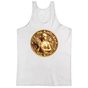 Camiseta Regata Signo de Virgem moeda de ouro