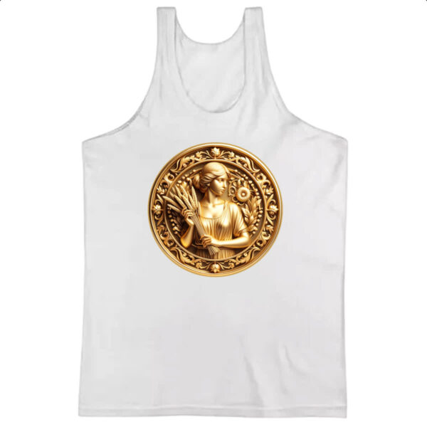 Camiseta Regata Signo de Virgem moeda de ouro