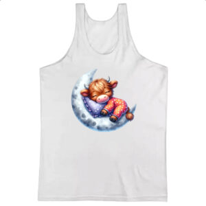 Camiseta Regata Cute Bufalo dormindo na Lua