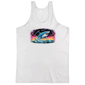 Camiseta Regata Megalodon Psicodelico Arte