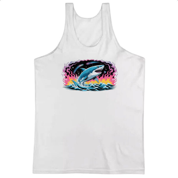 Camiseta Regata Megalodon Psicodelico Arte