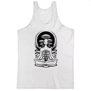 Camiseta Regata Yoga Cogumelos