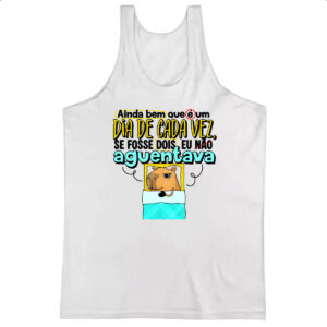 Camiseta Regata Capivara Dia de cada vez