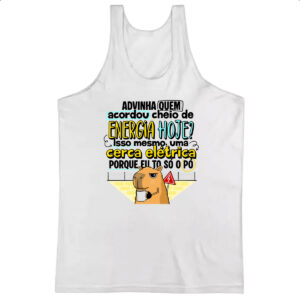 Camiseta Regata Capivara Energia hoje