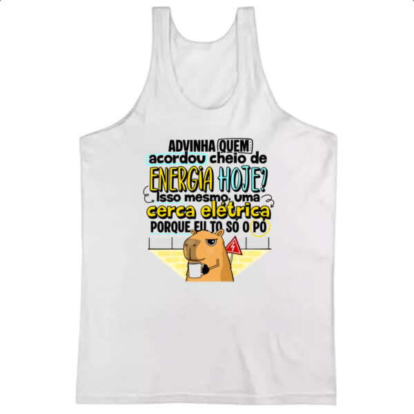 Camiseta Regata Capivara Energia hoje