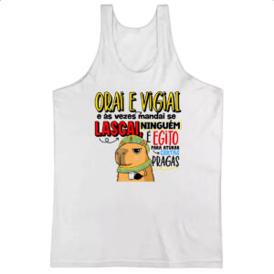 Camiseta Regata Capivara Orai e vigiai