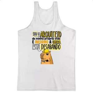 Camiseta Regata Capivara Sou o Arquiteto