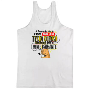 Camiseta Regata Capivara Testa oleosa