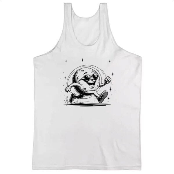 Camiseta Regata Lua fazendo cooper
