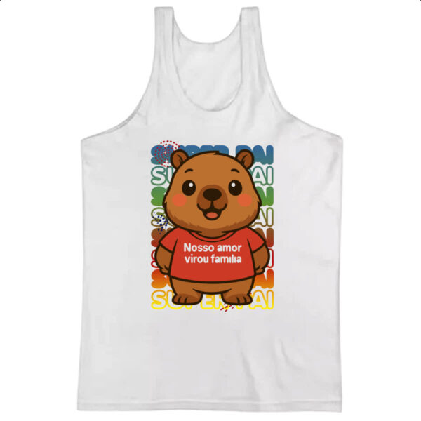 Camiseta Regata Capivara Paizao Familia
