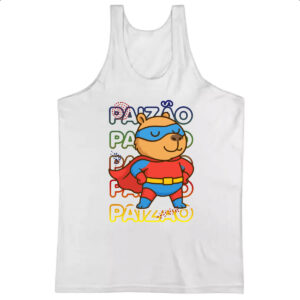 Camiseta Regata Capivara Paizao Super Heroi