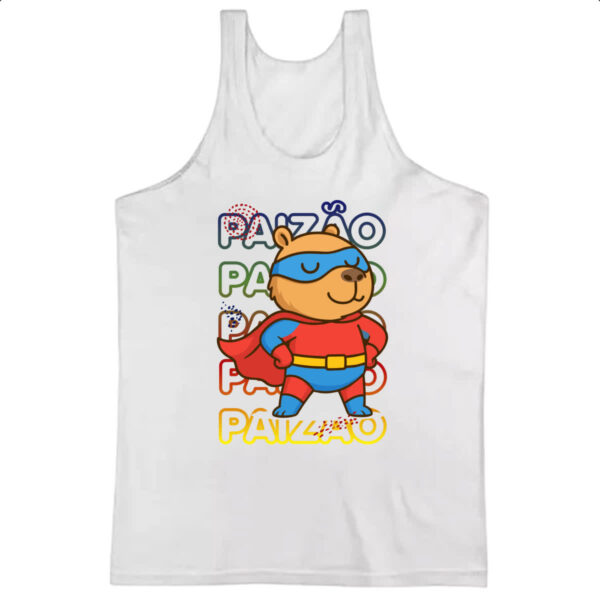 Camiseta Regata Capivara Paizao Super Heroi