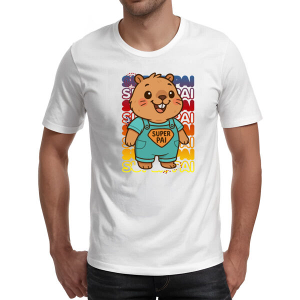 Camiseta Unissex Capivara Paizao Super Pai 2 - Imagem 2