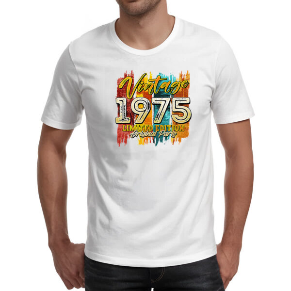 Camiseta Unissex Vintage 1975 Limited Edition - Imagem 2