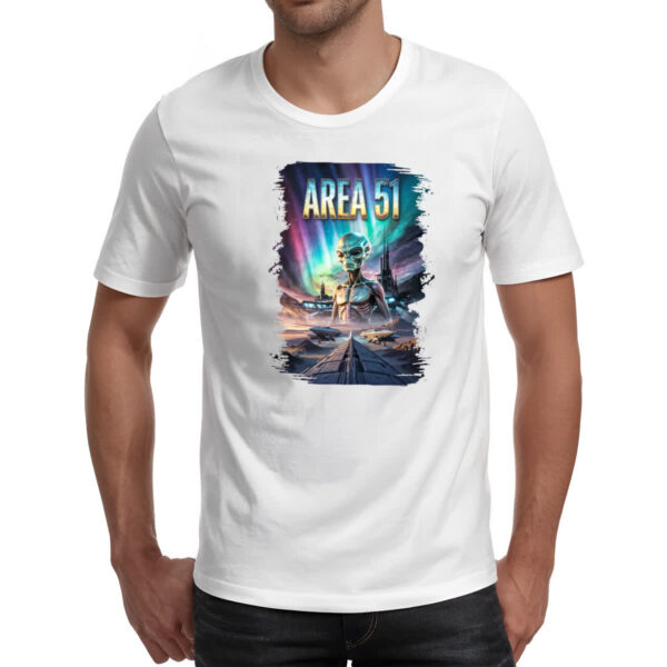 Camiseta Unissex Area 51 Poster Futurista - Imagem 2