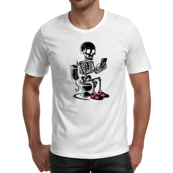 Camiseta Unissex Esqueleto na Sala de Forca - Imagem 2
