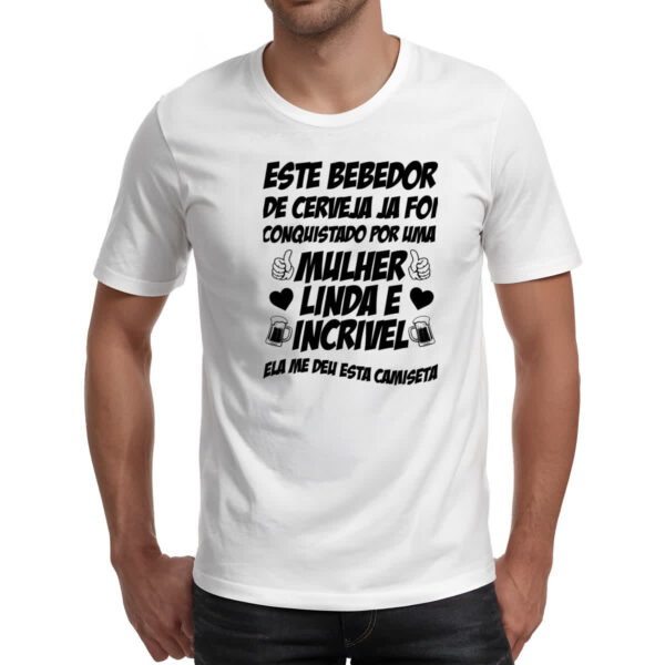 Camiseta Unissex Bebedor de cerveja conquistado - Imagem 2
