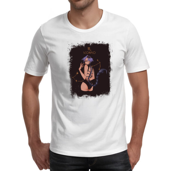 Camiseta Unissex Anime Signo de Escorpiao - Imagem 2
