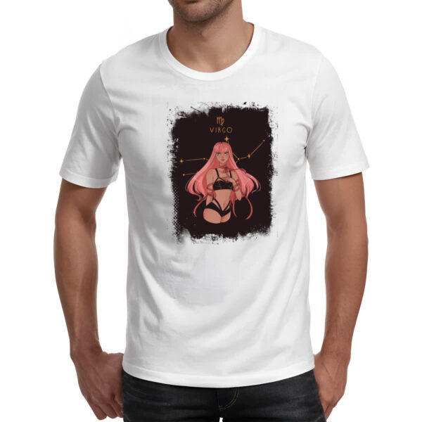 Camiseta Unissex Anime Signo de Virgem - Imagem 2