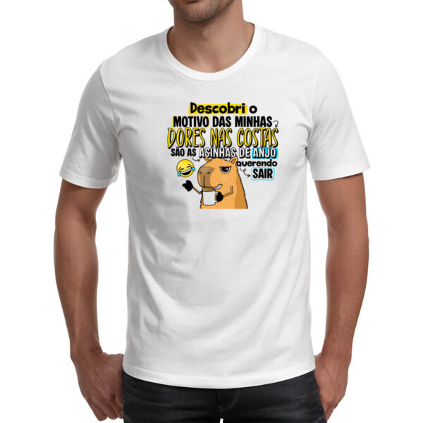 Camiseta Unissex Capivara Dores nas costas - Imagem 2