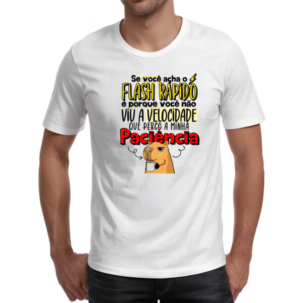 Camiseta Unissex Capivara Flash Rapido - Imagem 2
