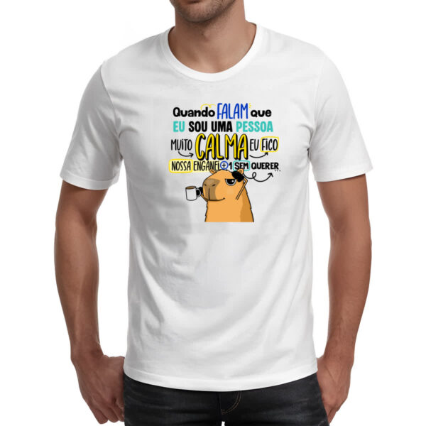 Camiseta Unissex Capivara Muito calma - Imagem 2