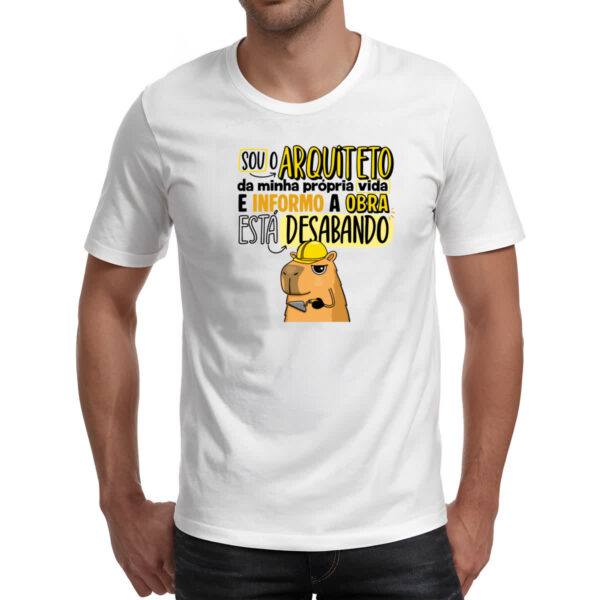 Camiseta Unissex Capivara Sou o Arquiteto - Imagem 2