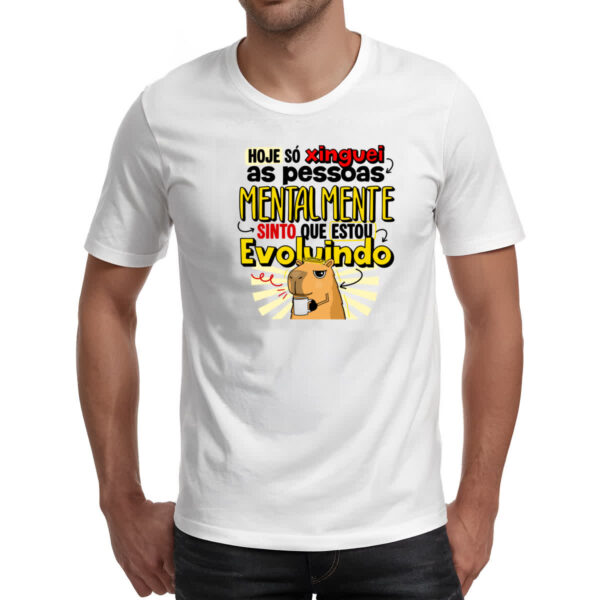 Camiseta Unissex Capivara Xinguei Mentalmente - Imagem 2