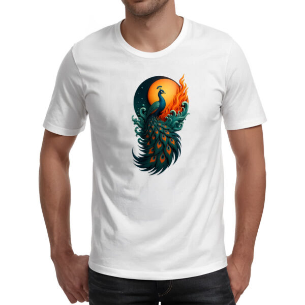 Camiseta Unissex Pavao sunset arte - Imagem 2