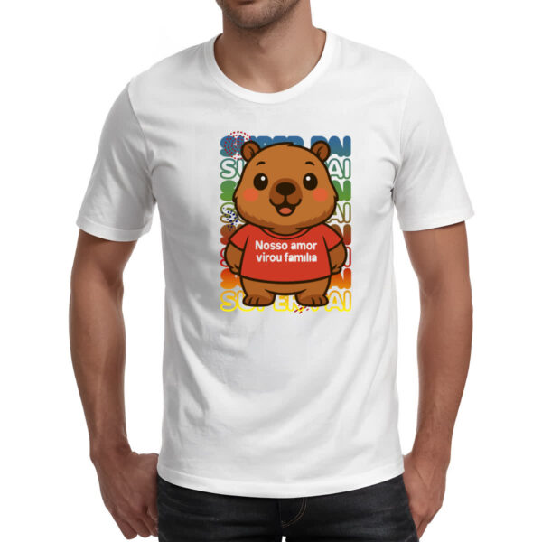 Camiseta Unissex Capivara Paizao Familia - Imagem 2