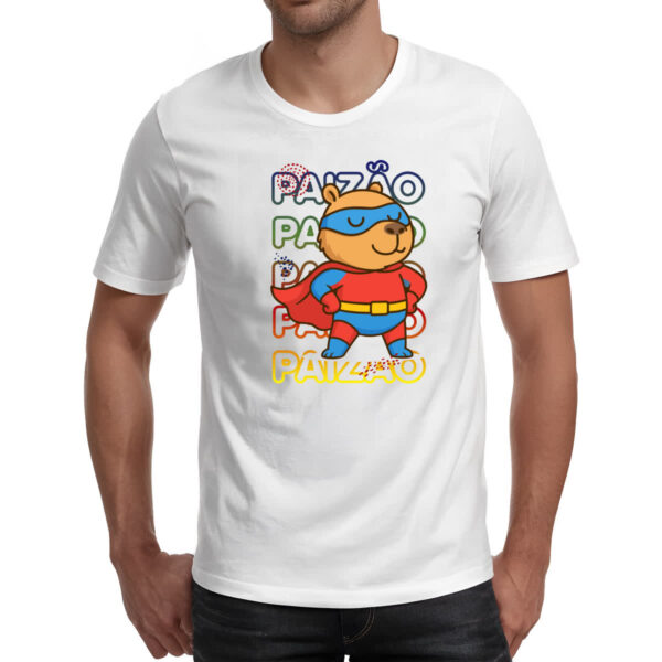 Camiseta Unissex Capivara Paizao Super Heroi - Imagem 2