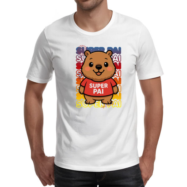 Camiseta Unissex Capivara Paizao Super Pai 1 - Imagem 2