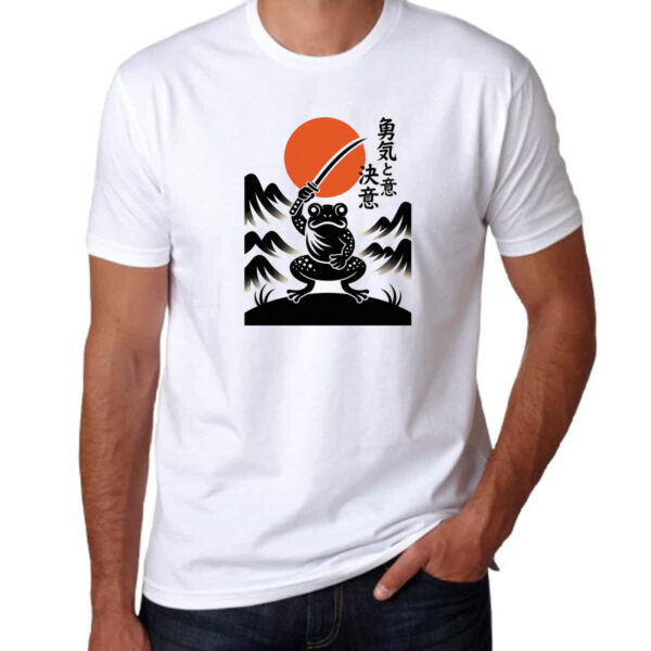 Camiseta Unissex Sapo Samurai Sunset - Imagem 3