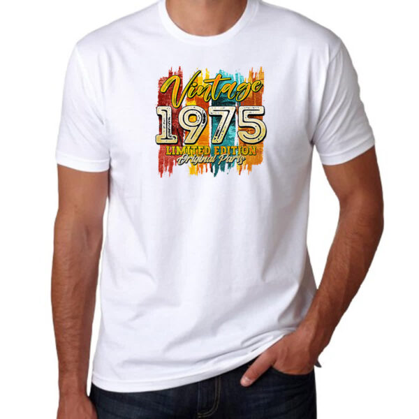 Camiseta Unissex Vintage 1975 Limited Edition - Imagem 3
