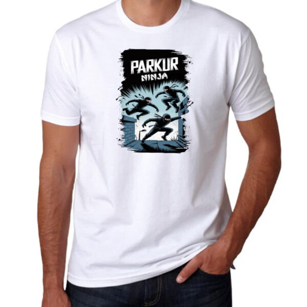 Camiseta Unissex Parkur Ninja - Imagem 3