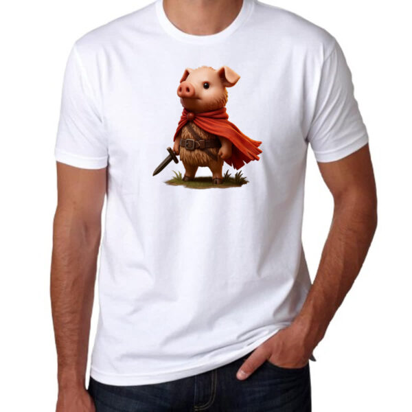 Camiseta Unissex Porco mosqueteiro - Imagem 3