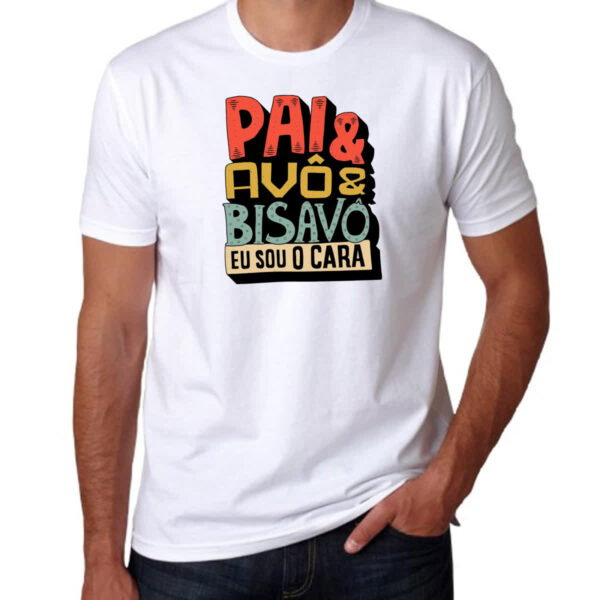 Camiseta Unissex Pai avo e bisavo - Imagem 3