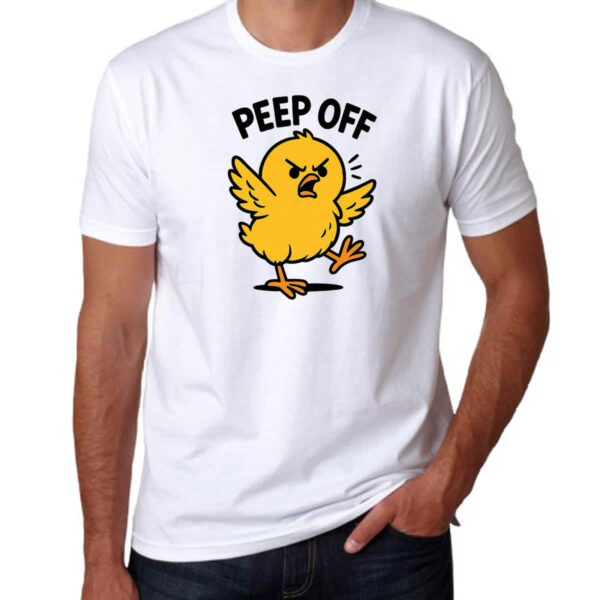 Camiseta Unissex Pintinho Amarelo Peep Off - Imagem 3