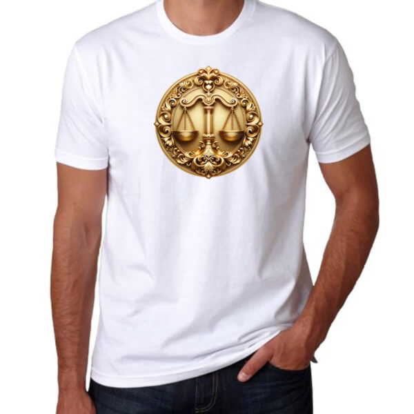 Camiseta Unissex Signo de libra moeda de ouro - Imagem 3