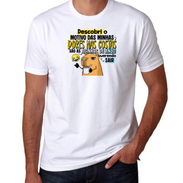Camiseta Unissex Capivara Dores nas costas - Imagem 3
