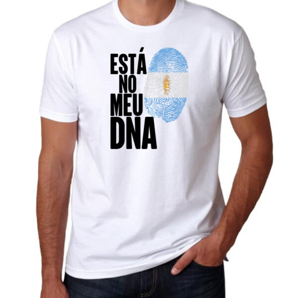 Camiseta Unissex Esta no meu DNA Argentina - Imagem 3